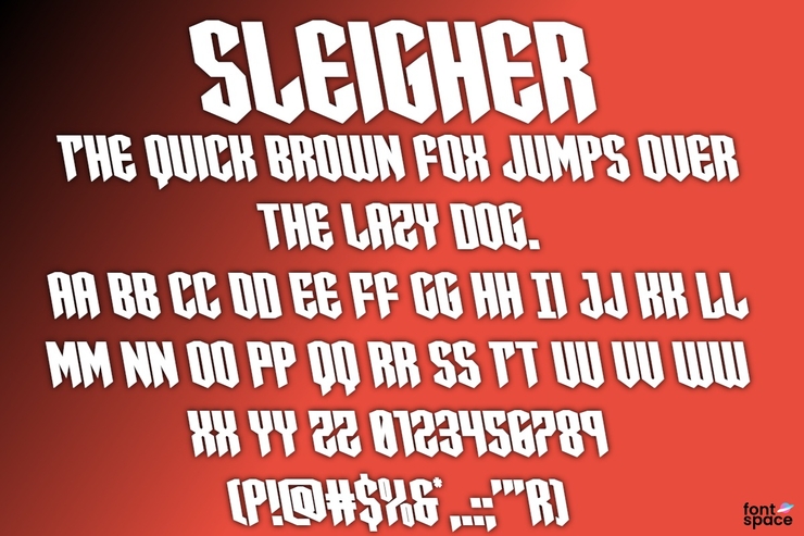 Sleigher字体 3