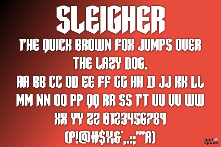 Sleigher字体 7