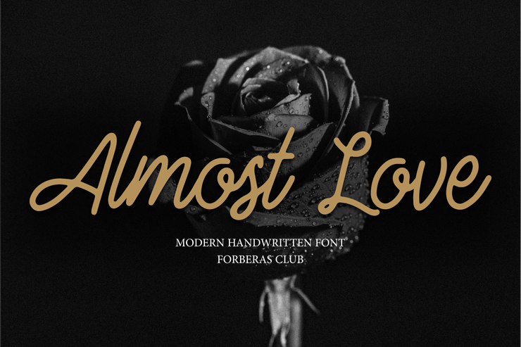 Almost Love字体 3