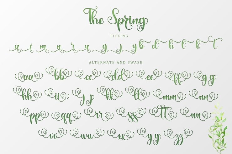 The Spring字体 3