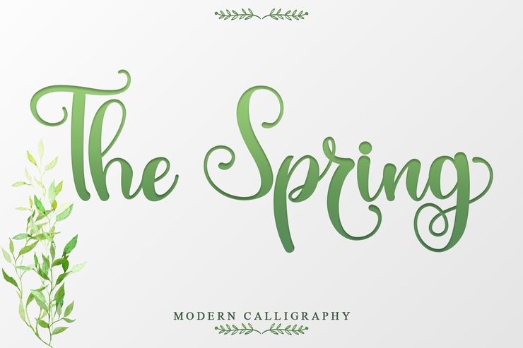 The Spring字体 6