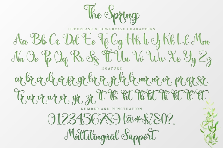 The Spring字体 7