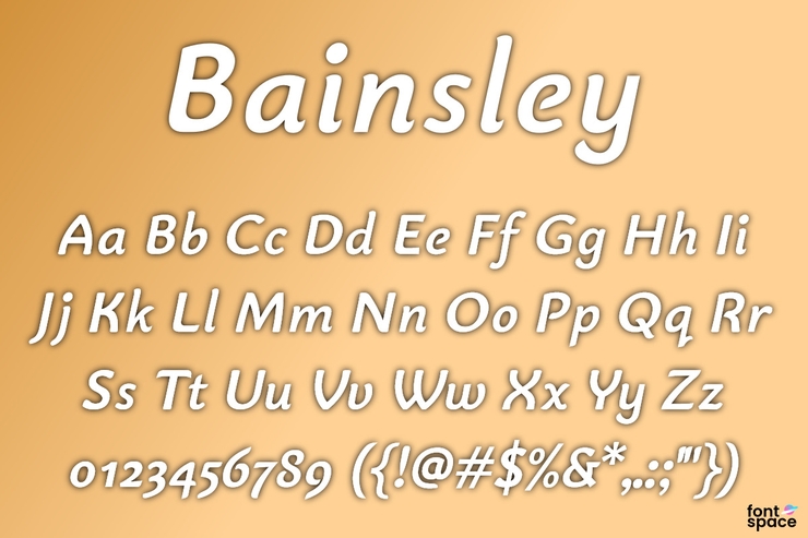 Bainsley字体 3