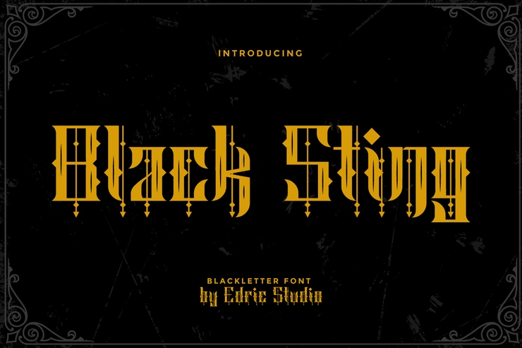 Black Sting字体 1