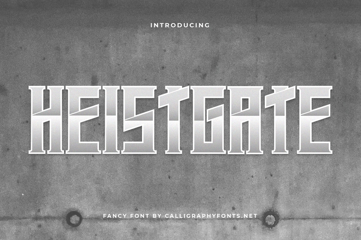 Heistgate字体 1
