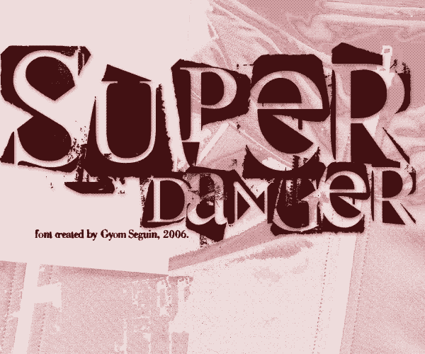 super danger字体 1