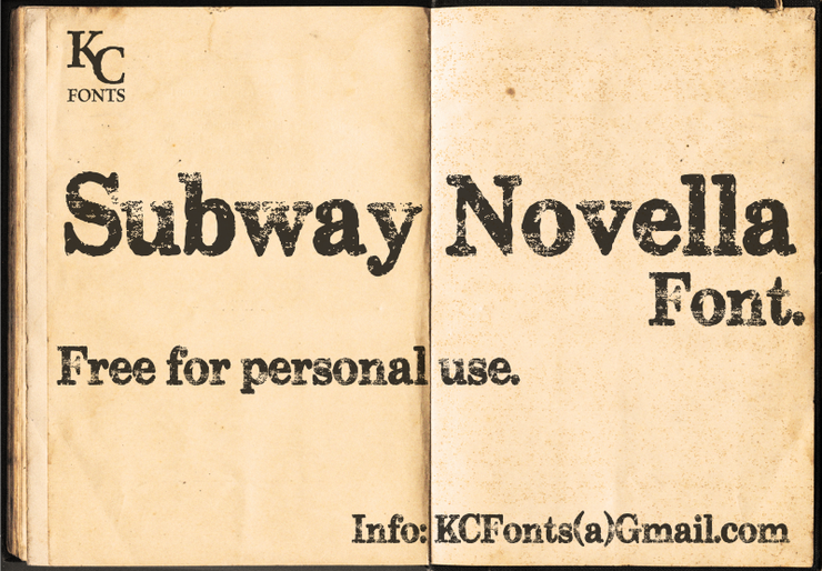 Subway Novella字体 1