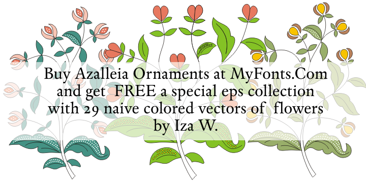 Azalleia Ornaments字体 5