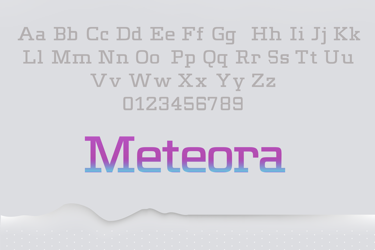 Meteora字体 2