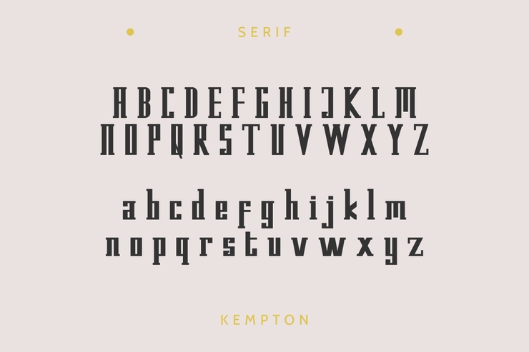 Kempton Serif字体 1