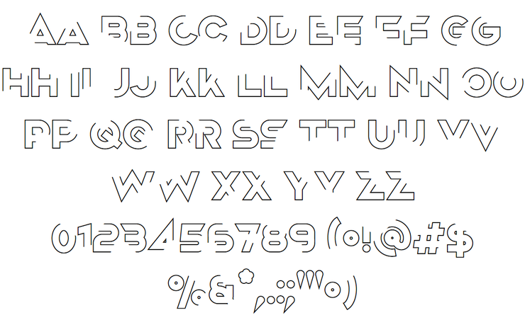 Destruido字体 5