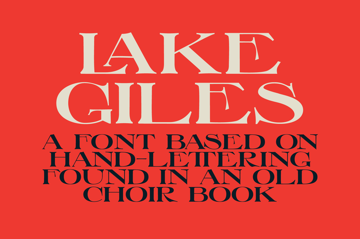 Lake Giles字体 1