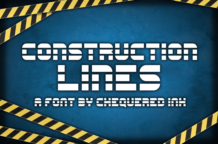 Construction Lines字体 1