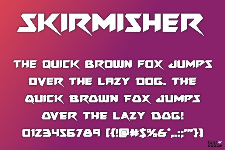 Skirmisher字体 5