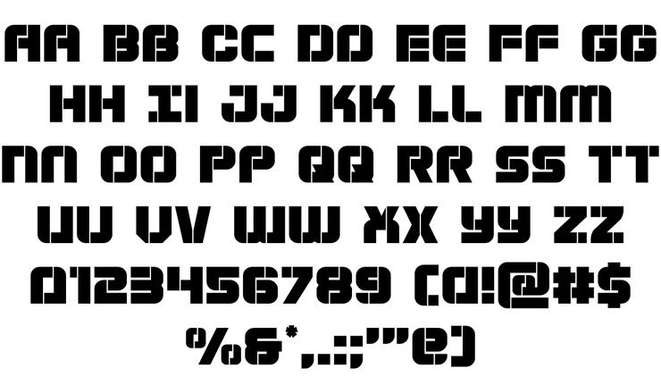 Super Submarine字体 2