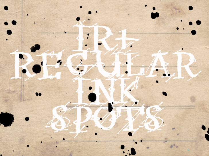 Irregular Ink Spots字体 2