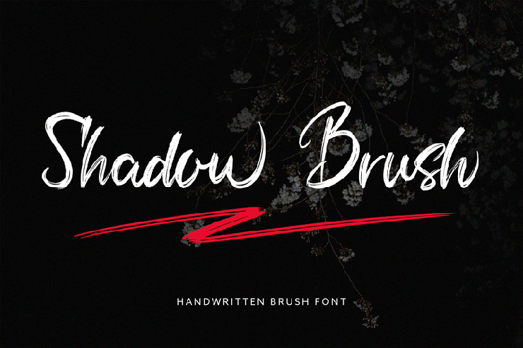 Shadow Brush字体 4