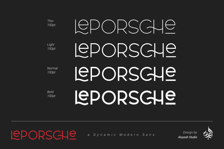 Le Porsche字体 4