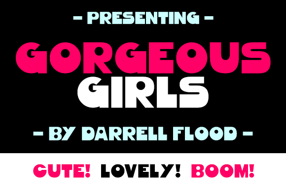 Gorgeous Girls字体 1