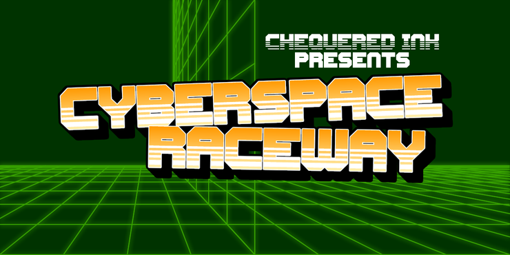 Cyberspace Raceway Back字体 1