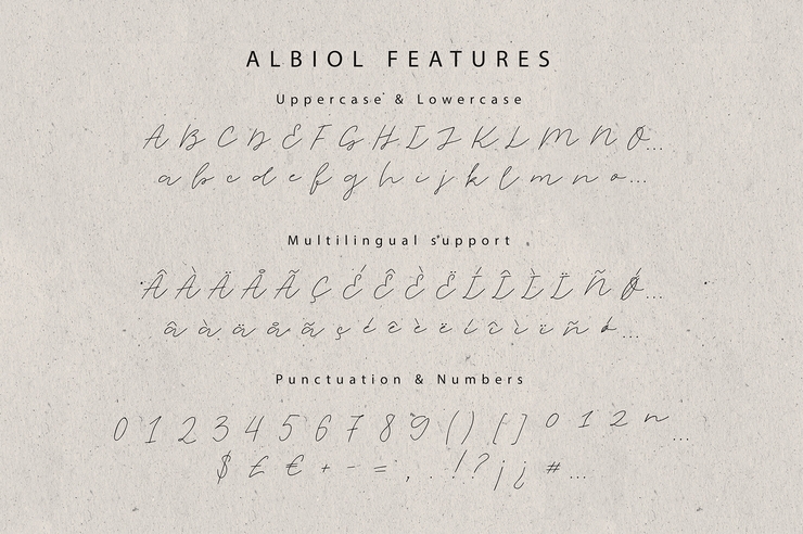 Albiol字体 7