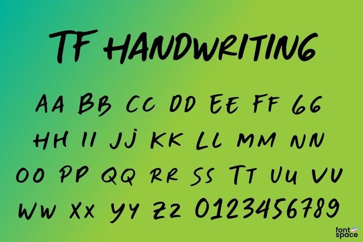 TF-Handwriting字体 3