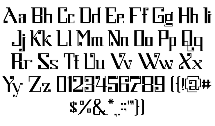 DecoTech字体 1