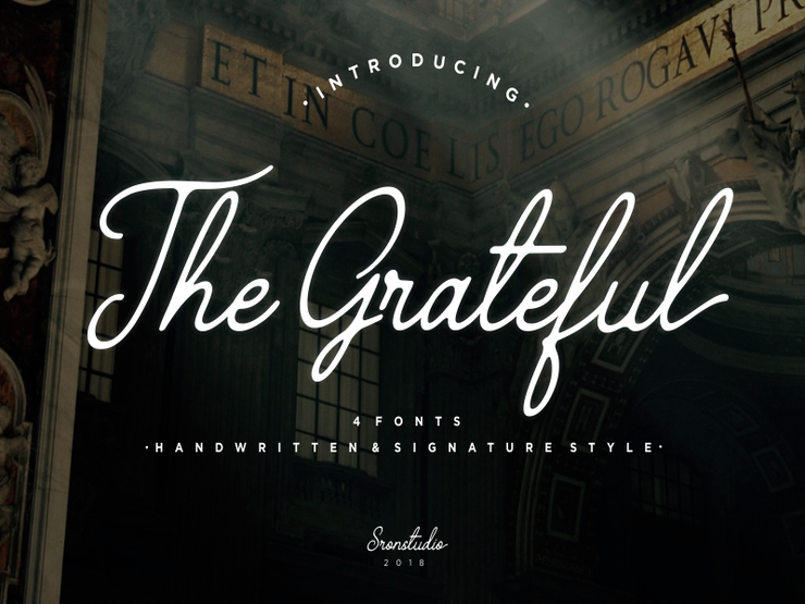 The Grateful 4字体 1