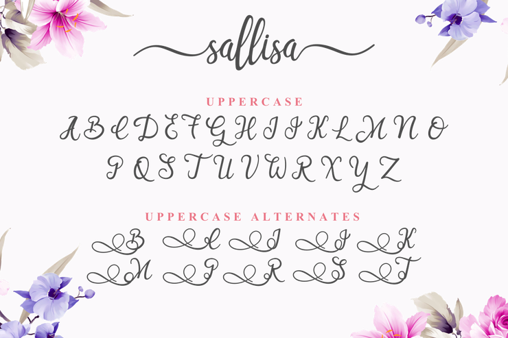 Sallisa字体 5