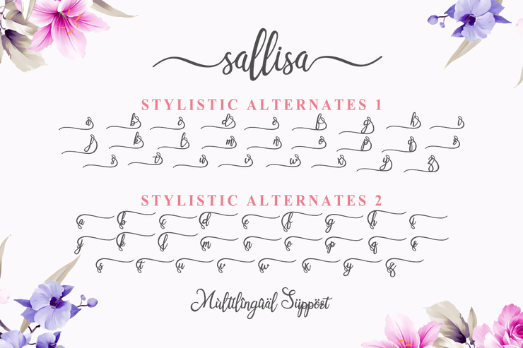 Sallisa字体 6
