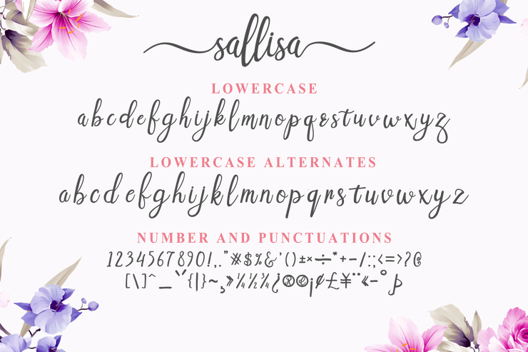 Sallisa字体 8