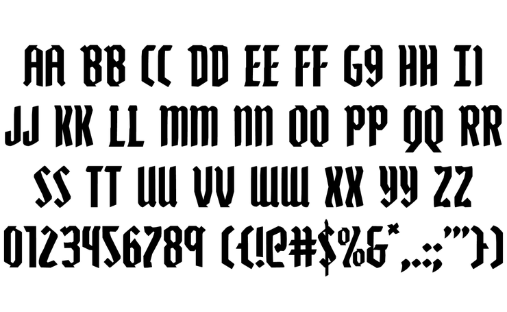 Zollern字体 3