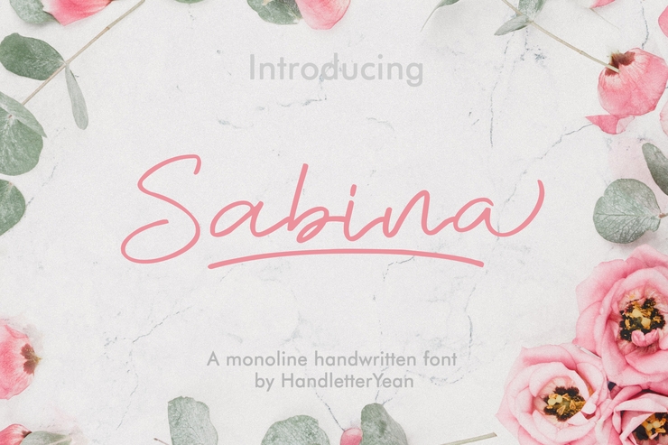 Sabina字体 5