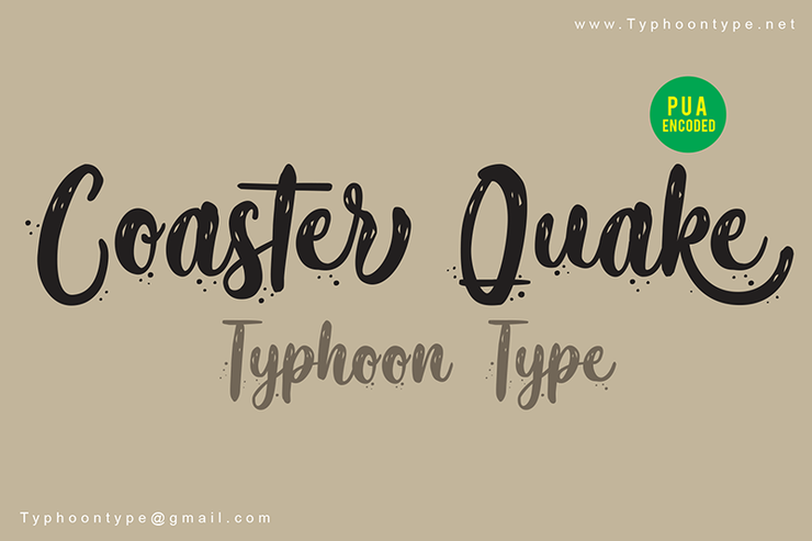 Coaster Quake (Personal Use)字体 1