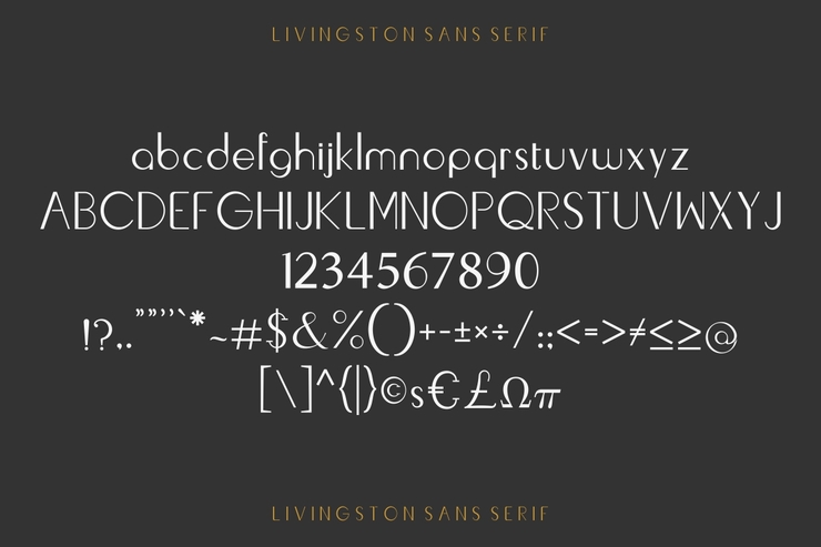 Livingston字体 7