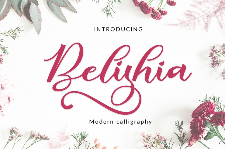 Belishia字体 1