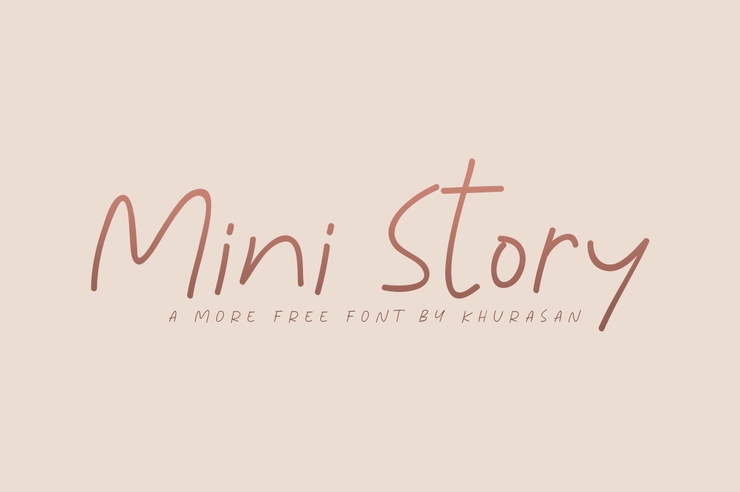 Mini Story字体 1