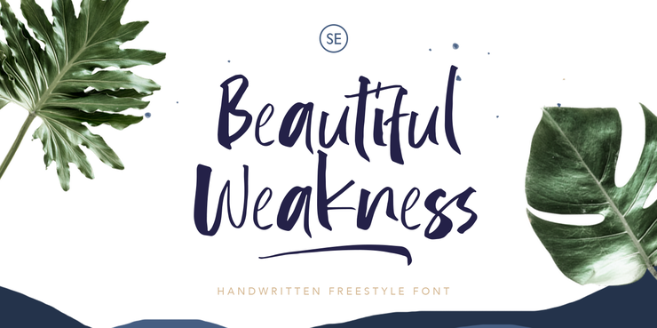 Beautifull Weakness字体 1