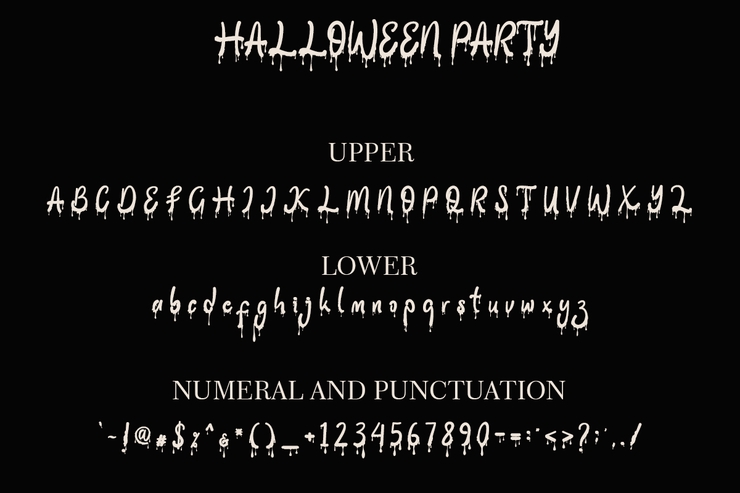 Halloween Party字体 3