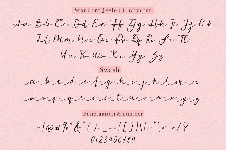 Standard Jeglek字体 4