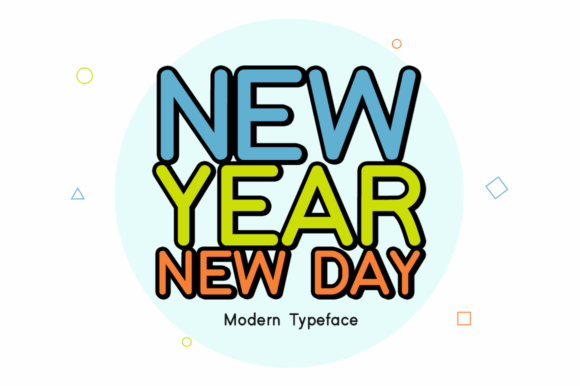 New Year New Day字体 1