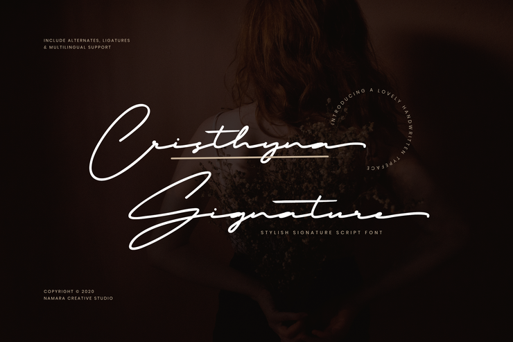 Cristhyna Signature字体 2