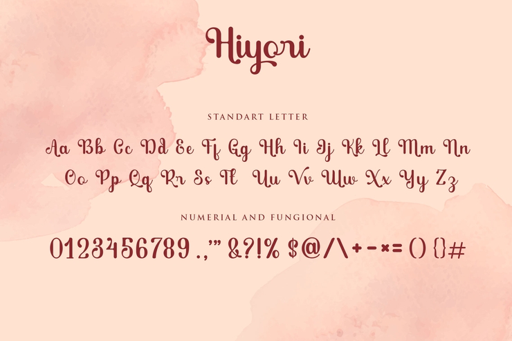 Hiyori字体 6