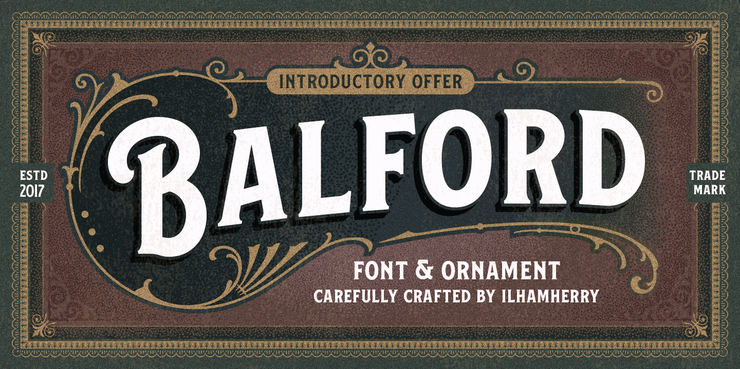 Balford字体 1