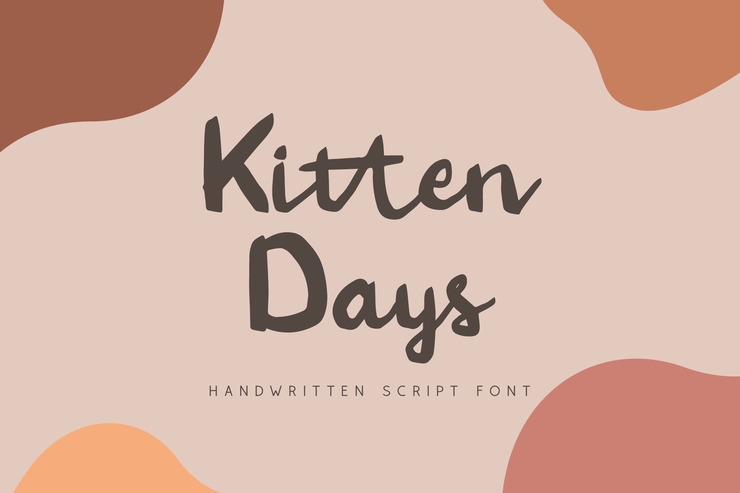 Kitten Days字体 9