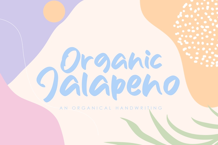 Organic Jalapeno字体 4