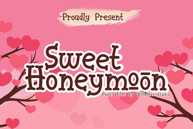Sweet Honeymoon字体 1