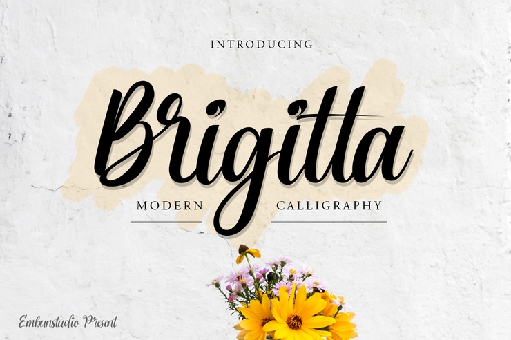 Brigitta Script字体 5