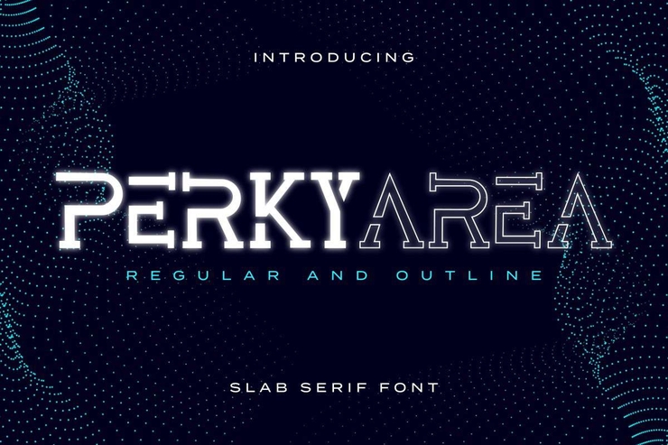 Perky Area字体 1