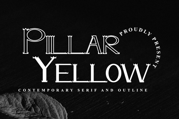 Pillar Yellow字体 1
